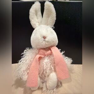 Bunnies by the Bay Angora Rabbit Plush – Pink Scarf – NWT (F16)@